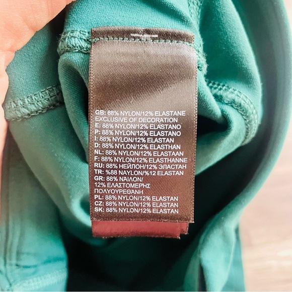 North Face Teal Chevron Athletic Leggings Small - Picture 6 of 10